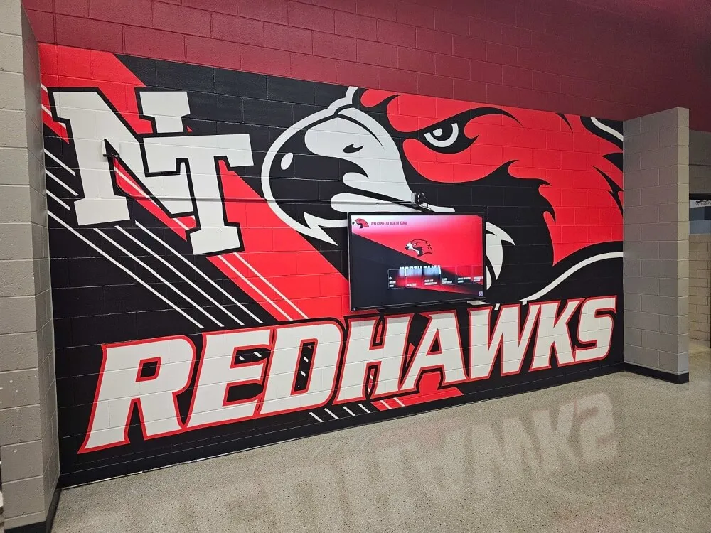 North Tama High School - Wall of Fame Installation