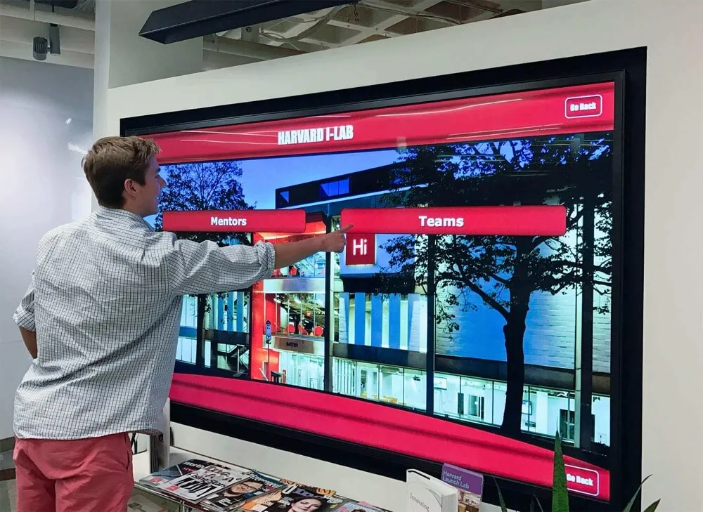 Interactive touchscreen engagement
